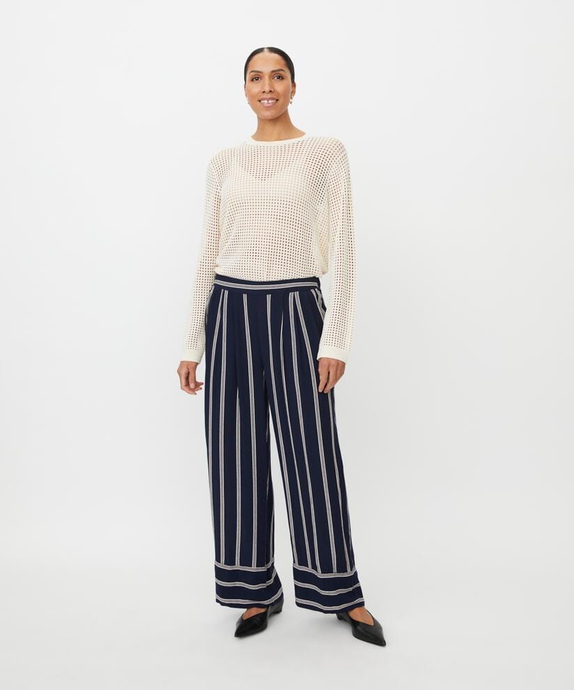 Masai Bukse MASAI- Pattys vid bukse m/striper kunstkolonialen