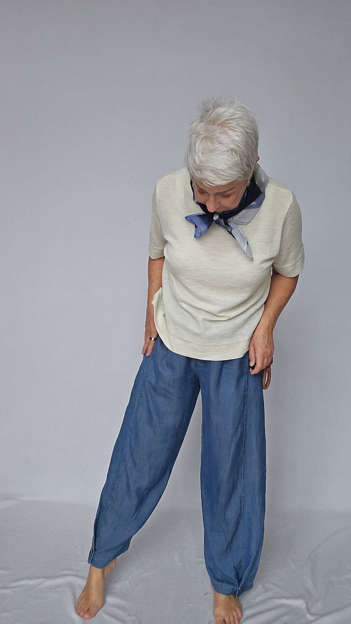 Masai Bukse Washed denim / XS MASAI- Punna bukse i sommerens kvaliteter kunstkolonialen