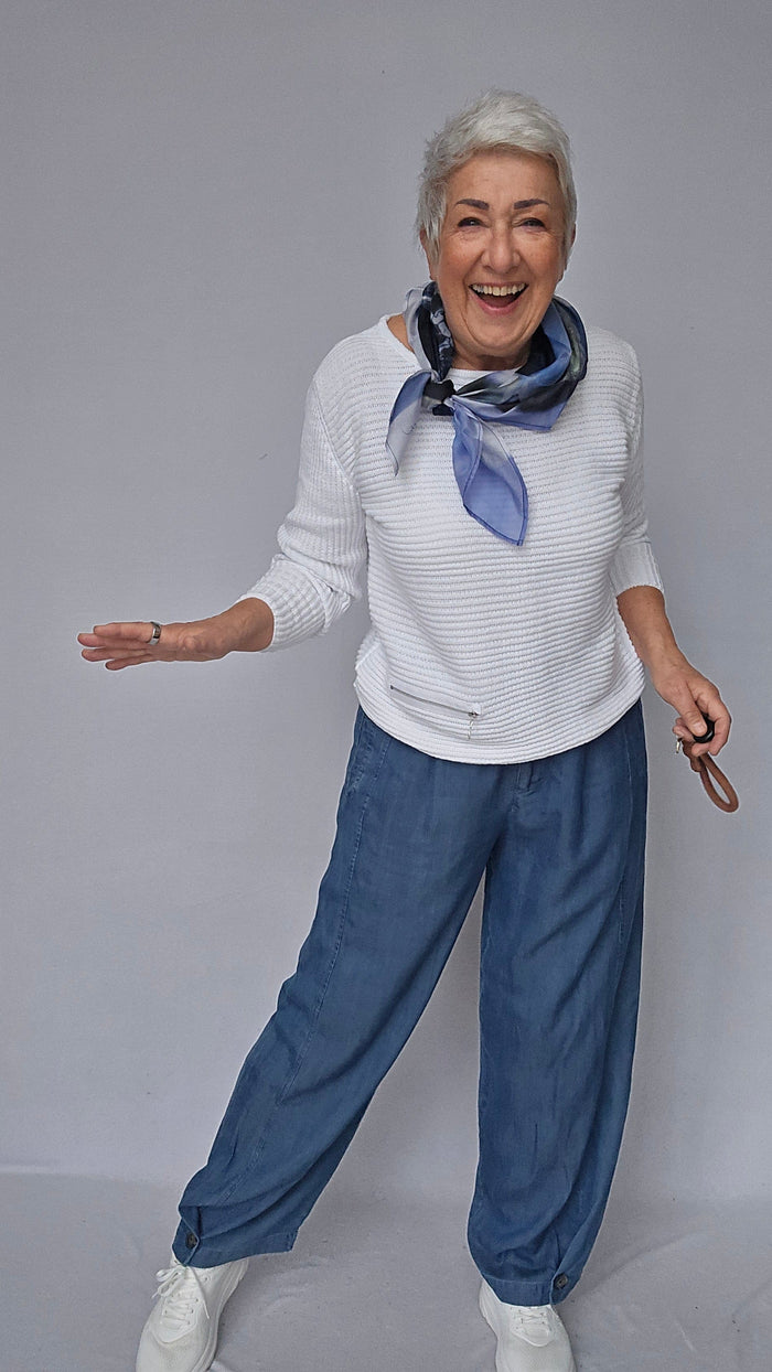 Masai Bukse Washed denim / XS MASAI- Punna bukse kunstkolonialen