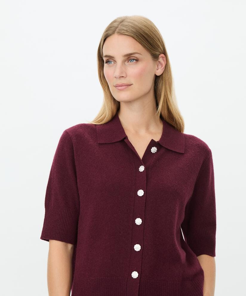 Masai Cardigan XS / Fig MASAI- Livressa ullcardigan kunstkolonialen