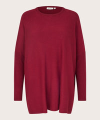 Masai Genser Beet red / XS MASAI- Fanasi Oversize Loose Knit kunstkolonialen