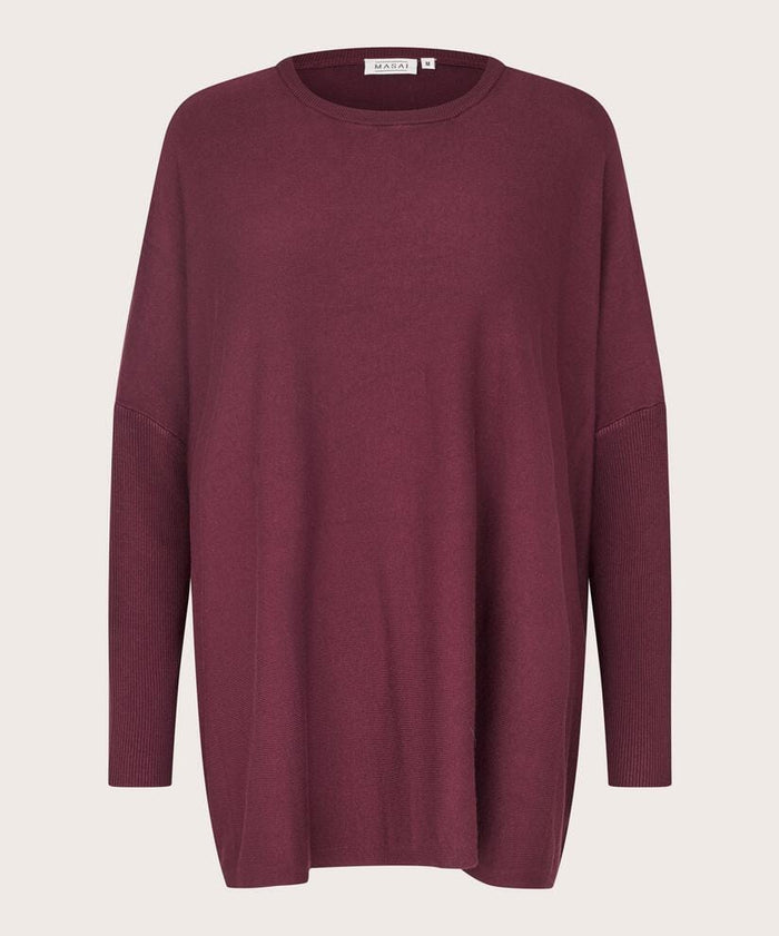 Masai Genser Fig / XS MASAI- Fanasi Oversize Loose Knit kunstkolonialen