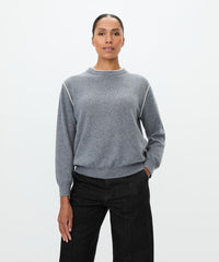 Masai Genser Grey Melange / XS MASAI- Fariel ullgenser i 100 % kasjmir kunstkolonialen