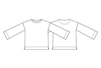 Masai Genser Masai- Beannie jersey bomullsgenser striper navy kunstkolonialen