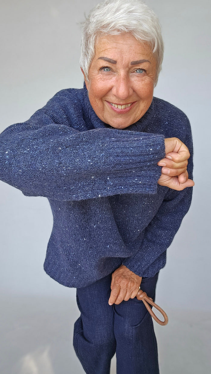 Masai Genser MASAI- Fenoria Strikkegenser m/høy hals kunstkolonialen