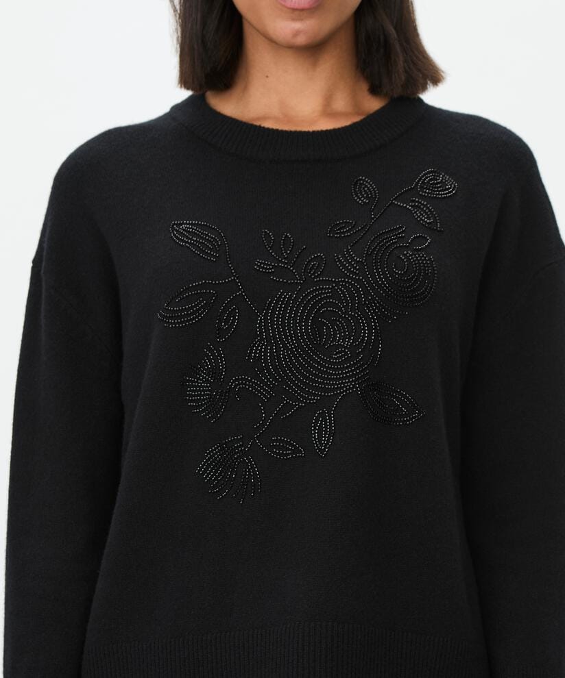 Masai Genser MASAI- Fyora ullgenser m/brodert perlemotiv kunstkolonialen