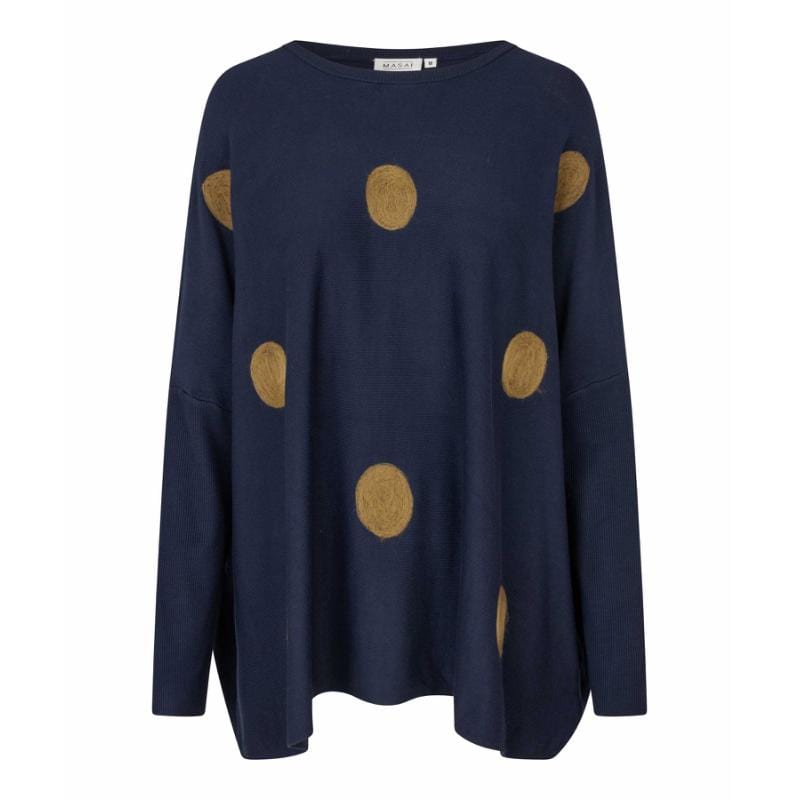 Masai Genser Navy / S Masai- Fanasi genser med dotter kunstkolonialen