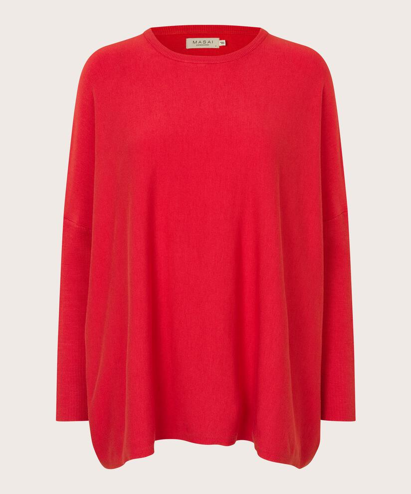 Masai Genser Poinsettia / XS MASAI- Fanasi Oversize Loose Knit kunstkolonialen