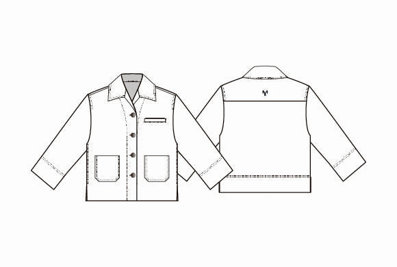 Masai Jakke MASAI- Ivalisse denim skjortejakke 3/4 arm kunstkolonialen