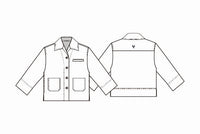 Masai Jakke MASAI- Ivalisse denim skjortejakke 3/4 arm kunstkolonialen