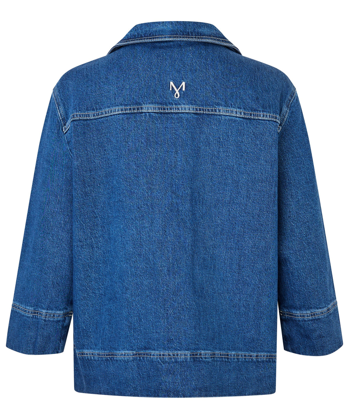 Masai Jakke MASAI- Ivalisse denim skjortejakke 3/4 arm kunstkolonialen