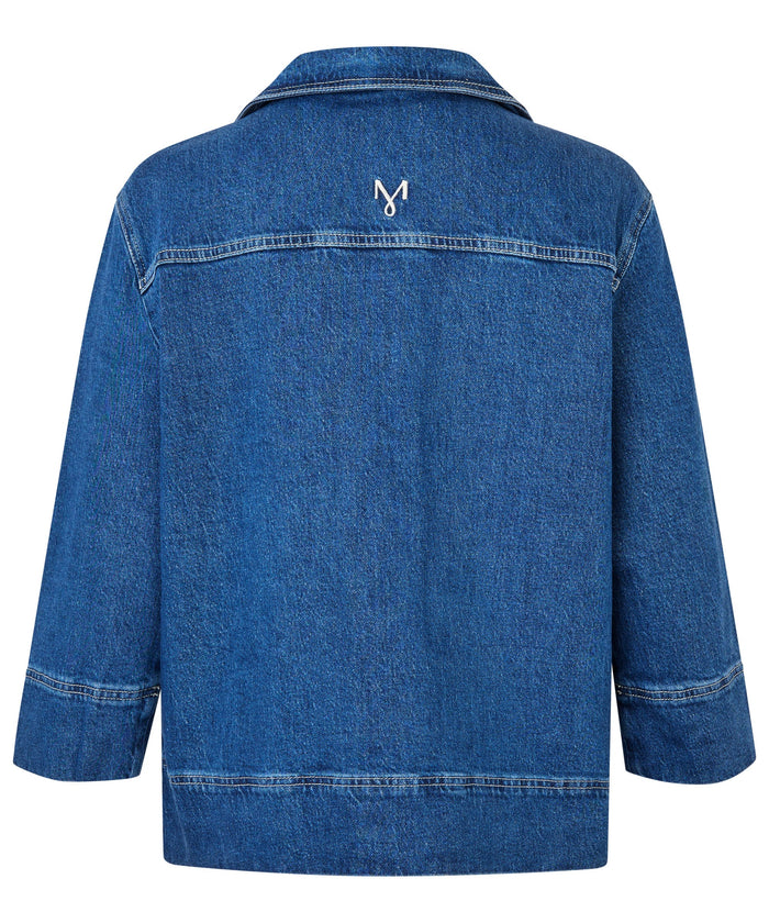 Masai Jakke MASAI- Ivalisse denim skjortejakke 3/4 arm kunstkolonialen