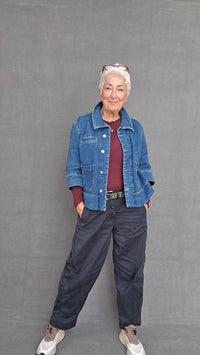 Masai Jakke S / Blue denim MASAI- Ivalisse denim skjortejakke 3/4 arm kunstkolonialen