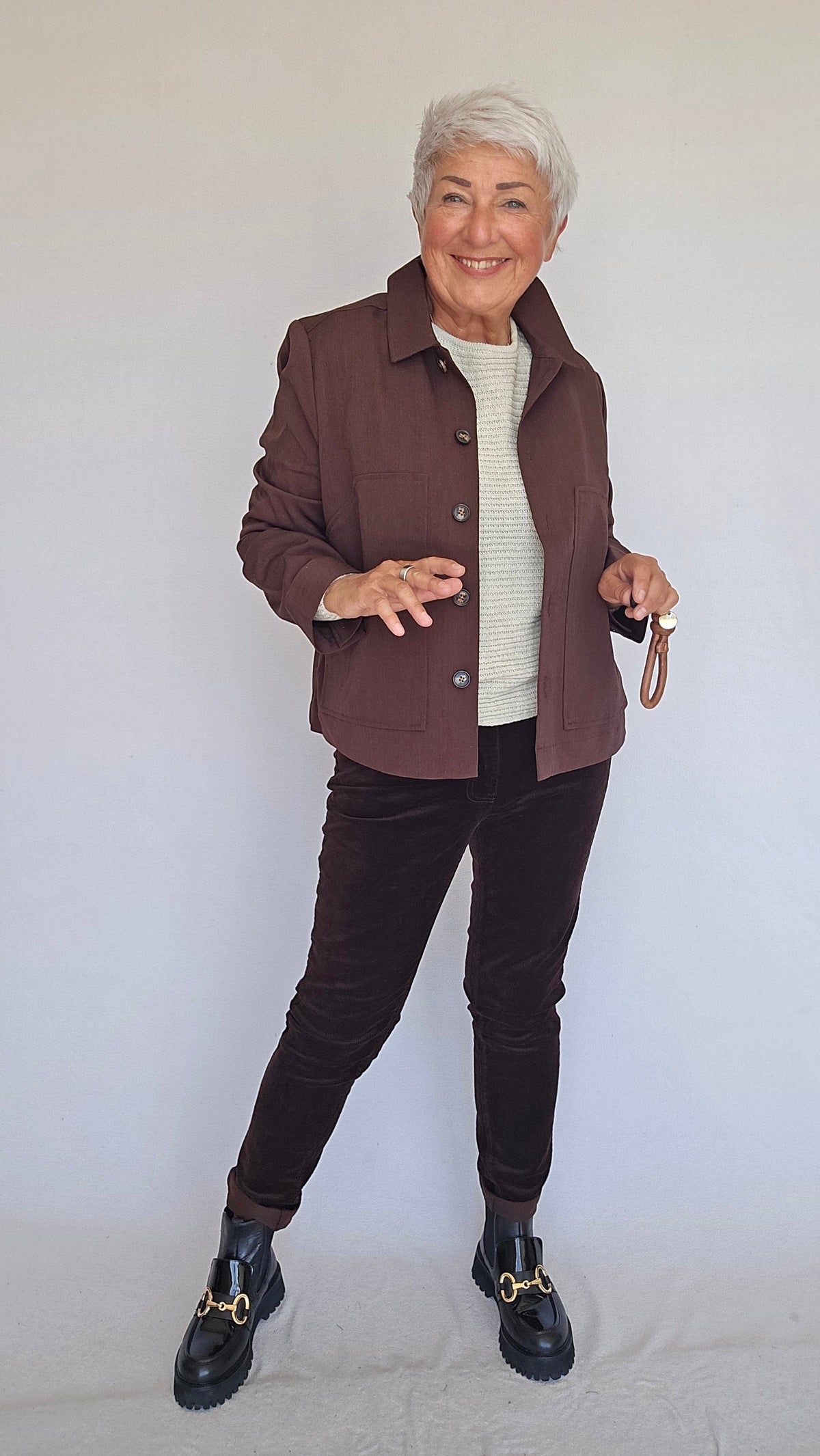 Masai Jakke S / Brown MASAI- Jettina Jacket kunstkolonialen