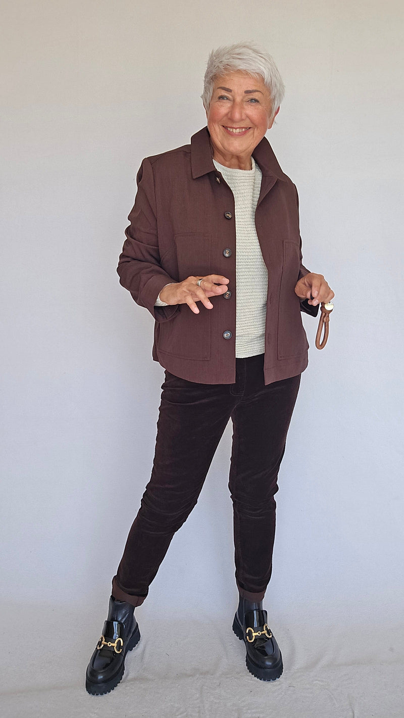 Masai Jakke S / Brown MASAI- Jettina Jacket kunstkolonialen