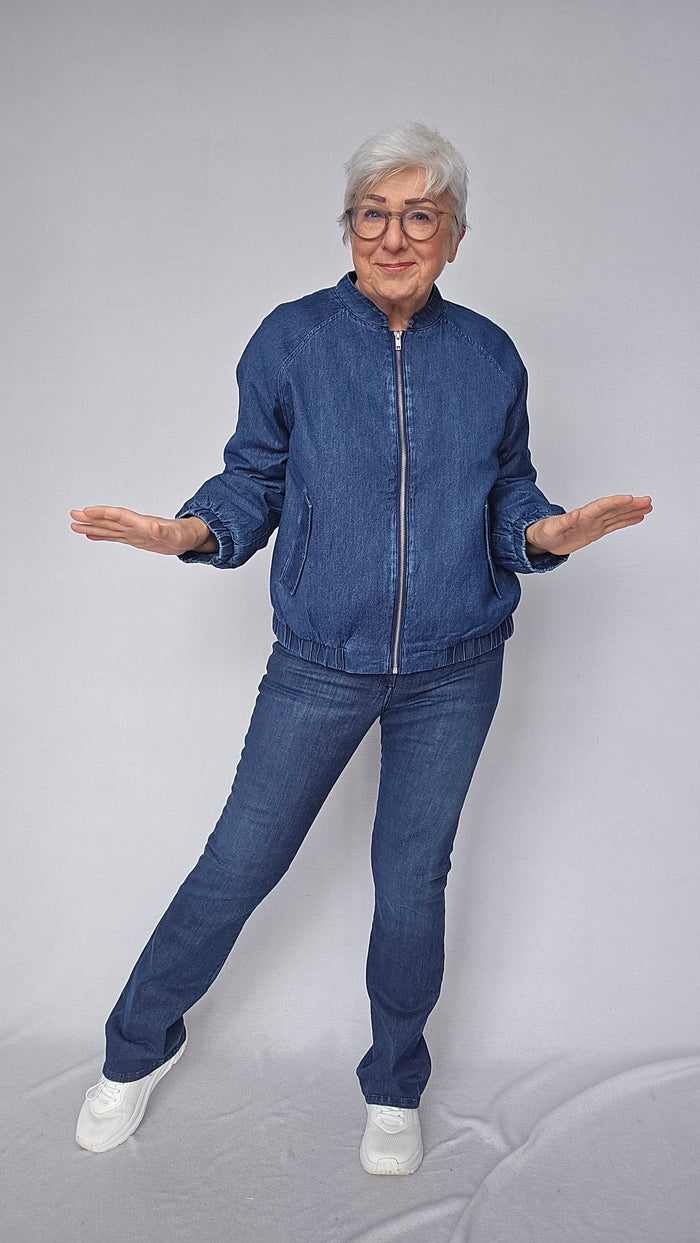 Masai Jakke S / Dark denim MASAI-Jossana denim jakke kunstkolonialen