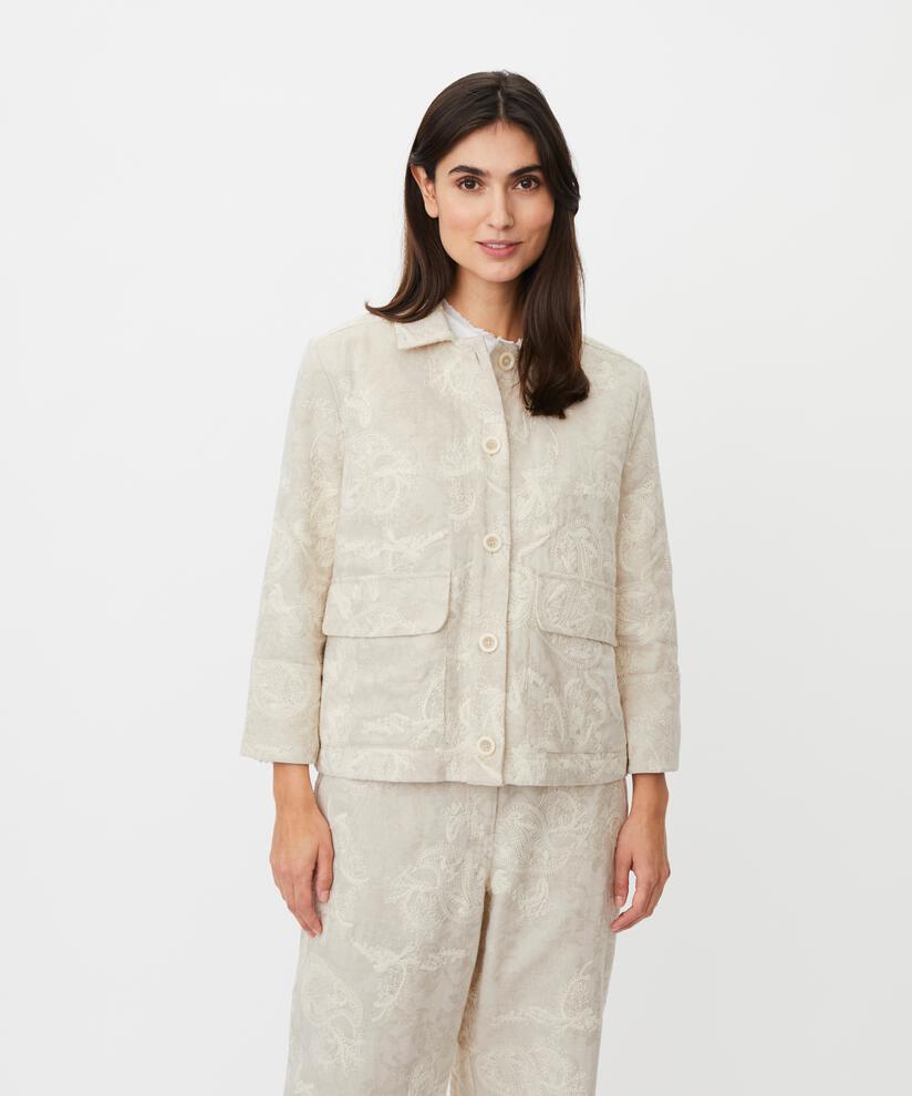 Masai Jakke S / Natural MASAI- Jovalyne brodert jakke kunstkolonialen