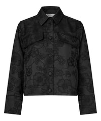 Masai Jakke XS / Black MASAI- Jamira jacquardvevet jakke kunstkolonialen