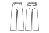 Masai Jeans Masai- Passang jeans med vide ben kunstkolonialen
