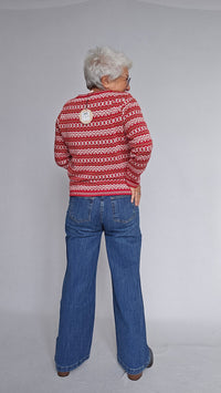 Masai Jeans Masai- Passang jeans med vide ben kunstkolonialen