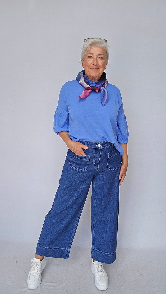 Masai Jeans S / Blue denim MASAI- Polienne jeans kunstkolonialen