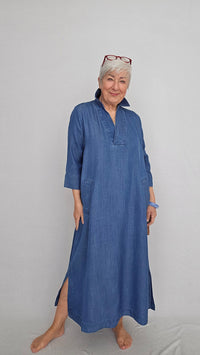 Masai Kjole MASAI- Nikeeta kjole i washed denim kunstkolonialen