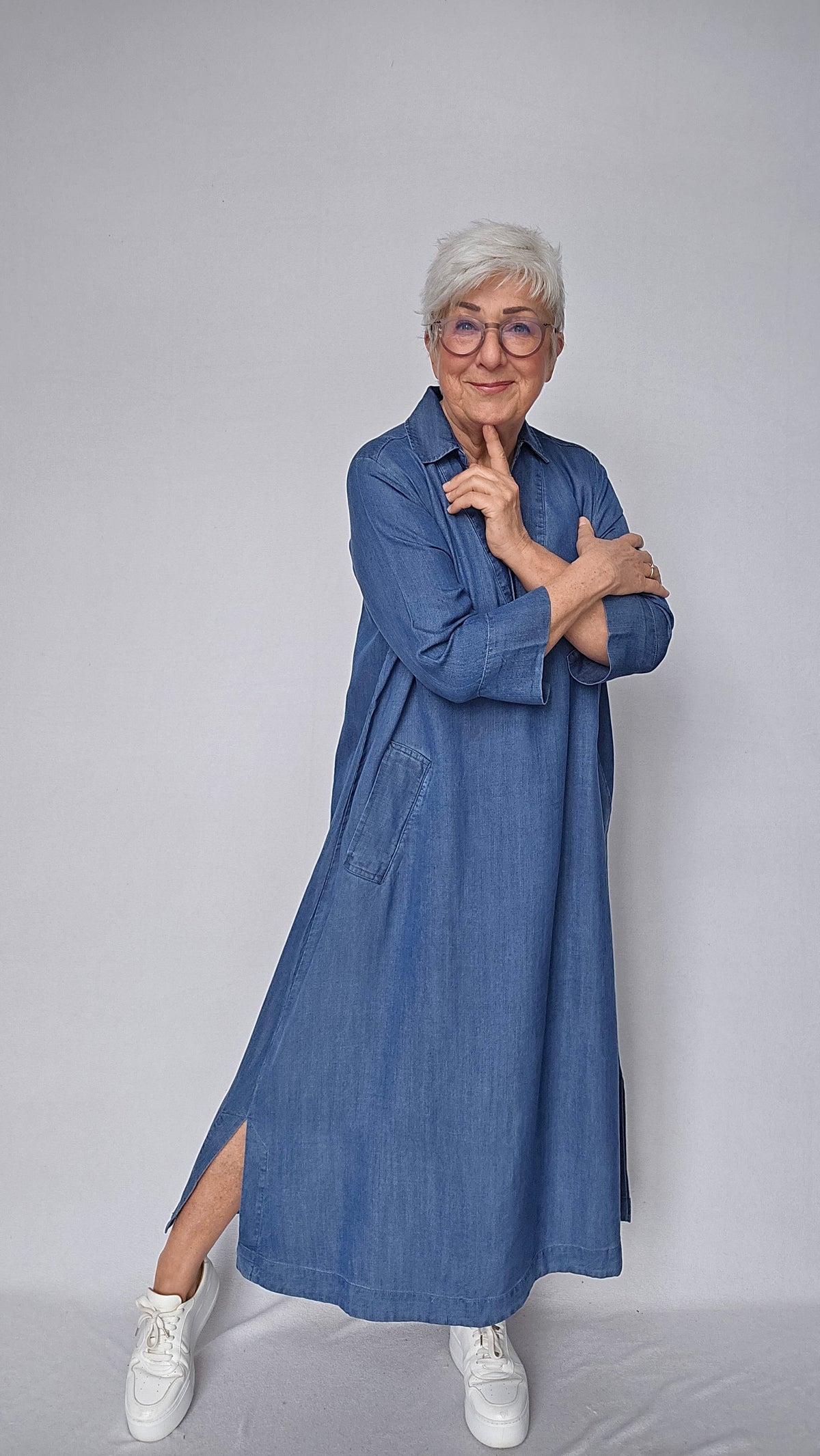 Masai Kjole MASAI- Nikeeta kjole i washed denim kunstkolonialen