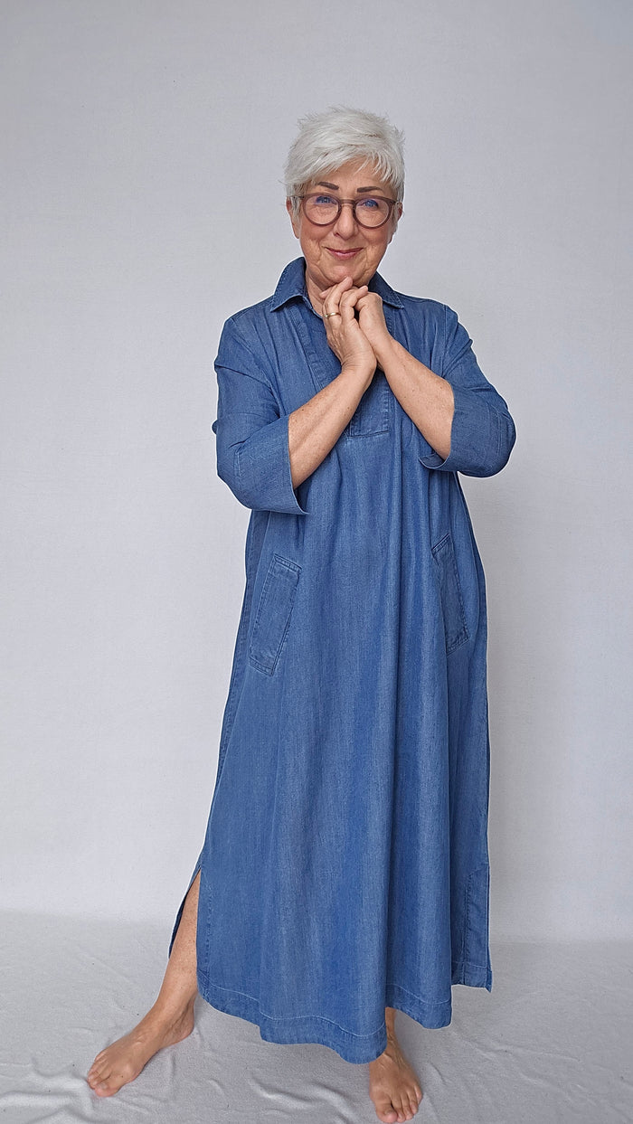 Masai Kjole MASAI- Nikeeta kjole i washed denim kunstkolonialen