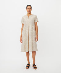 Masai Kjole S / Natural MASAI- Nipani kjole m/broderte blomster kunstkolonialen