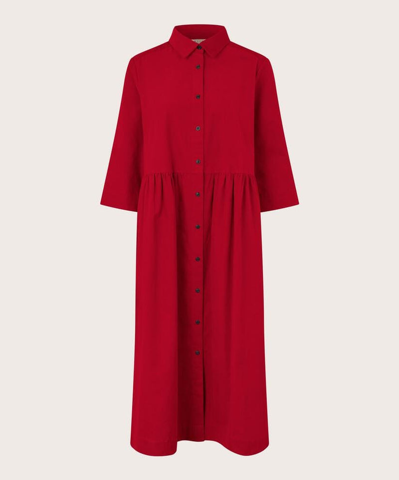 Masai Kjole Scarlet Sage / XS MASAI- Nynisla kjole i rød babycord kunstkolonialen