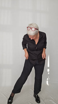 Masai Linbukse Black / S MASAI- Penna bukse i 100% Viskose kunstkolonialen