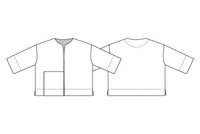 Masai Lintopp S / Beet red MASAI- Dolorea topp kunstkolonialen