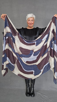 Masai Skjerf Chocolate plum MASAI- Ayla skjerf kunstkolonialen