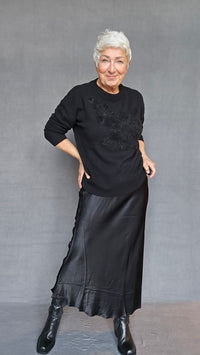 Masai Skjørt Black / XS MASAI- Solviera skjørt kunstkolonialen