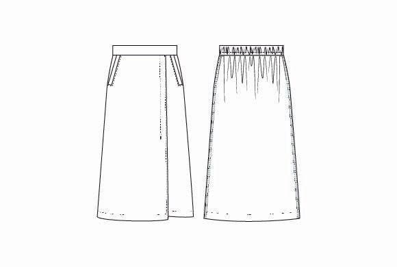 Masai Skjørt Natural(lin) / S MASAI- Selithia skjørt kunstkolonialen