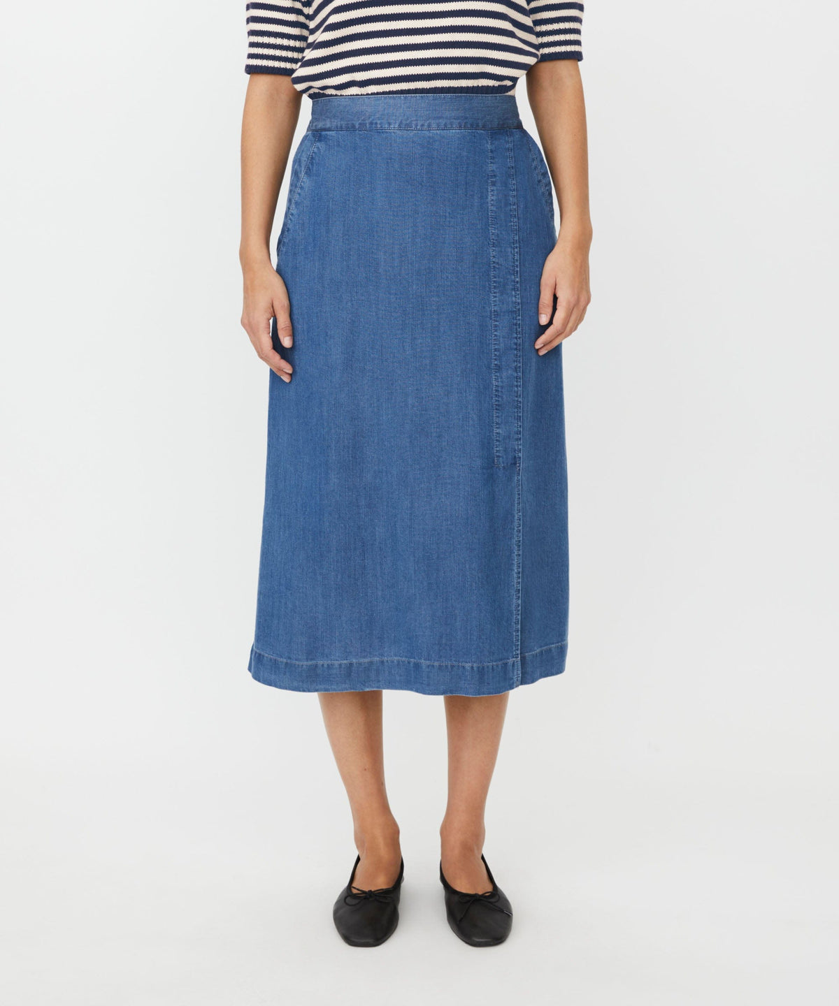 Masai Skjørt Washed denim / S MASAI- Selithia skjørt i washed denim kunstkolonialen