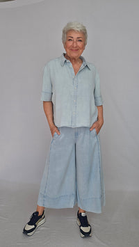 Masai Skjorte MASAI- Irenova denim shirt kunstkolonialen