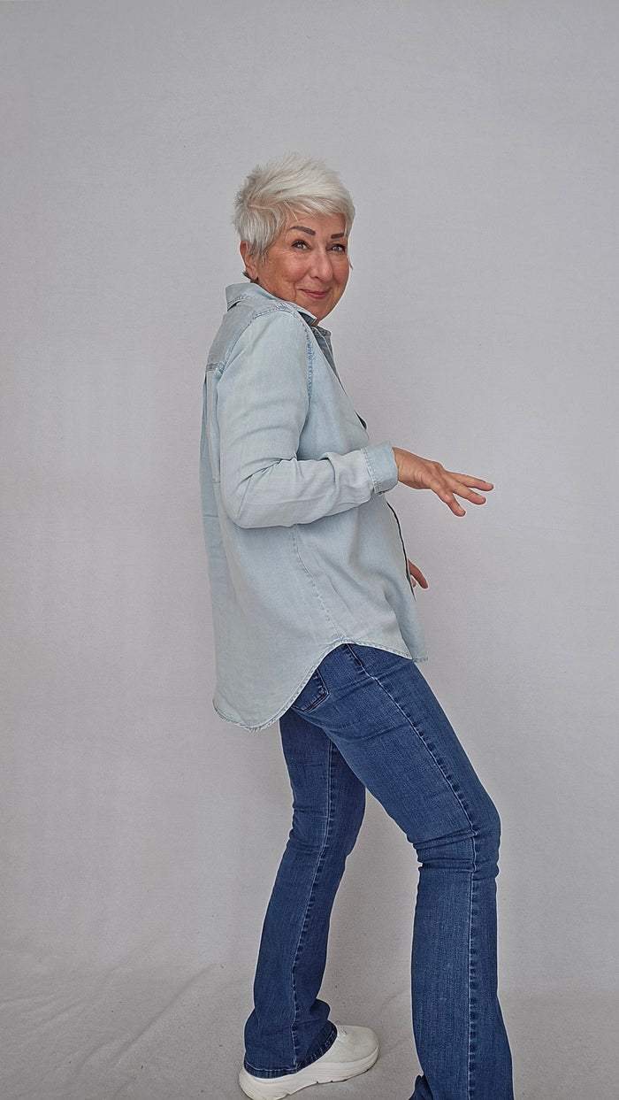 Masai Skjorte MASAI- Ishana denim shirt kunstkolonialen