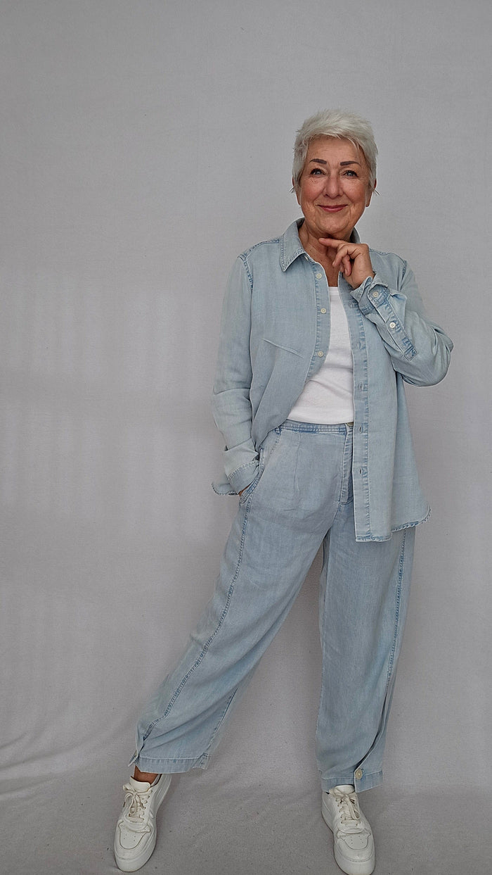 Masai Skjorte MASAI- Ishana denim shirt kunstkolonialen