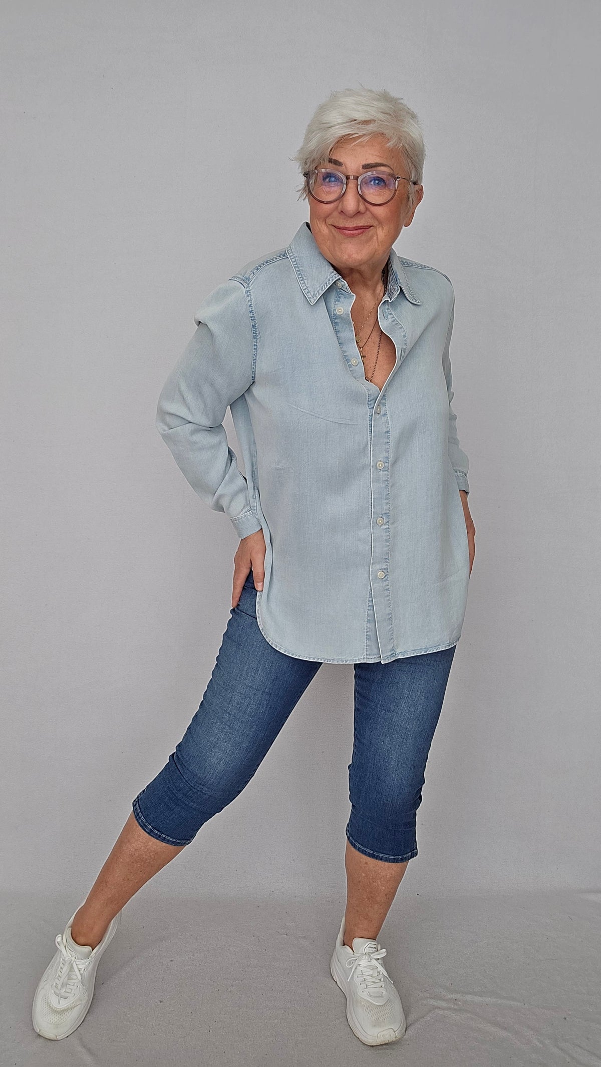 Masai Skjorte MASAI- Ishana denim shirt kunstkolonialen