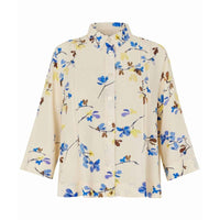 Masai Skjorte S / Blomstrete MASAI- Ibilisan Shirt kunstkolonialen