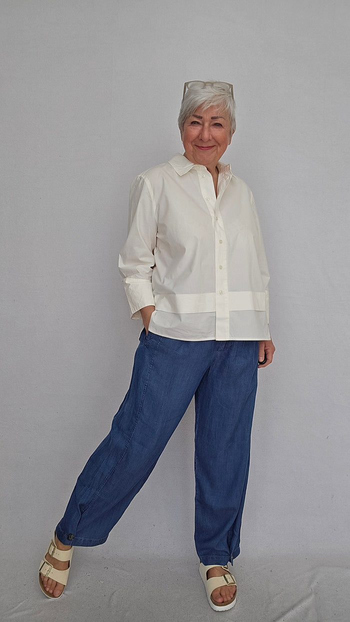 Masai Skjorte S / Jet Stream MASAI- Ianela Shirt kunstkolonialen