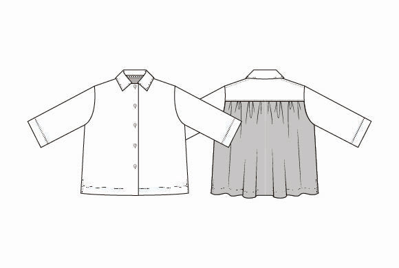 Masai Skjorte S / Jet Stream MASAI- Ingelisa shirt kunstkolonialen
