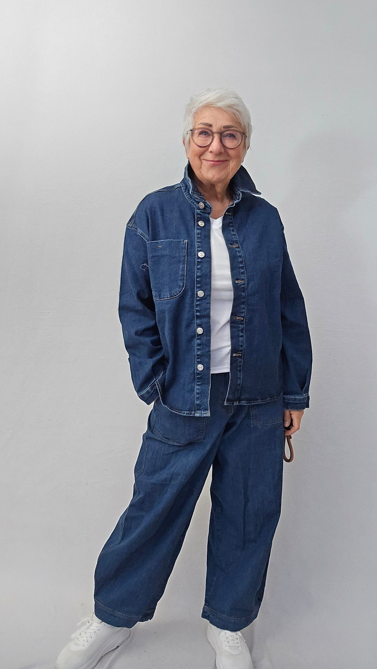 Masai Skjorte S Masai- Ivelora denim skjorte kunstkolonialen