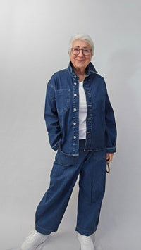 Masai Skjorte S Masai- Ivelora denim skjorte kunstkolonialen