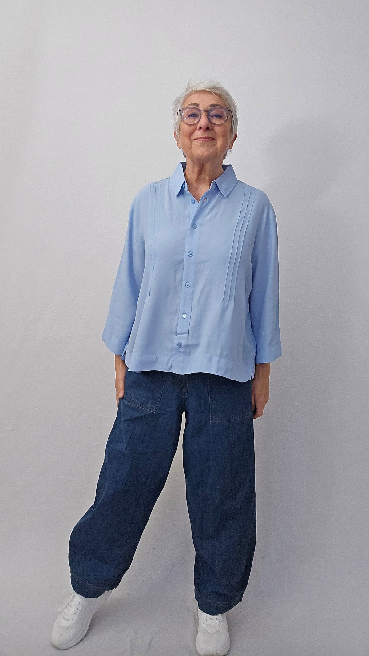 Masai Skjorte S / Placid Blue MASAI- Ibilisan Shirt kunstkolonialen