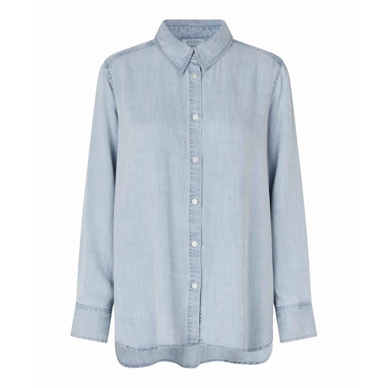 Masai Skjorte XS MASAI- Ishana denim shirt kunstkolonialen