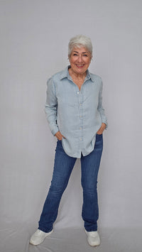 Masai Skjorte XS MASAI- Ishana denim shirt kunstkolonialen