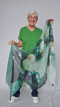 Masai T-Shirt MASAI- Badu T-skjorte med V-hals kunstkolonialen