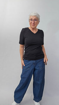 Masai T-Shirt S / Black MASAI- Blyvora T-shirt kunstkolonialen